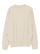 Maglione per bambino John Richmond Junior beige con logo a intarsio - Rubino Kids