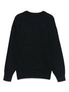 Maglione per bambino John Richmond Junior blu con logo a intarsio - Rubino Kids