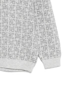 Maglione per bambino John Richmond Junior grigio con logo in lana - Rubino Kids