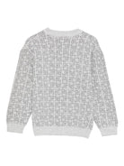 Maglione per bambino John Richmond Junior grigio con logo in lana - Rubino Kids