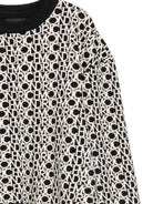 Maglione per bambino John Richmond Junior nero con logo all - over - Rubino Kids