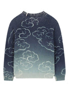 Maglione per bambino Kenzo Kids blu con motivo Tiger - Rubino Kids