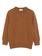 Maglione per bambino Laneus Kids marrone con girocollo - Rubino Kids