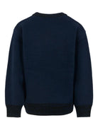 Maglione per bambino Molo blu con stampa alieni - Rubino Kids