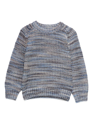 Maglione per bambino Molo grigio con motivo a strisce orizzontali