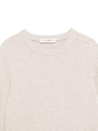 Maglione per bambino Paolo Pecora Kids beige con collo a coste - Rubino Kids