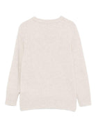 Maglione per bambino Paolo Pecora Kids beige con collo a coste - Rubino Kids