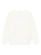 Maglione per bambino Paolo Pecora Kids bianco con design girocollo - Rubino Kids