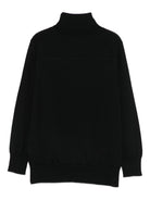 Maglione per bambino Paolo Pecora Kids nero in lana a collo alto - Rubino Kids