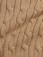 Maglione per bambino Polo Ralph Lauren Kids beige con motivo frontale a trecce - Rubino Kids