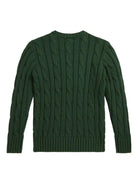 Maglione per bambino Polo Ralph Lauren Kids verde con logo ricamato Polo Pony - Rubino Kids