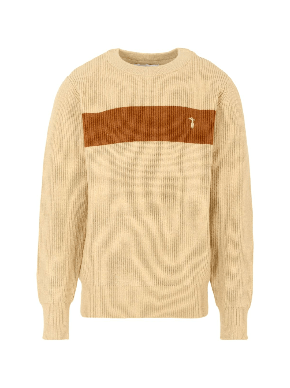 Maglione per bambino Trussardi Junior beige con decorazione sul davanti - Rubino Kids