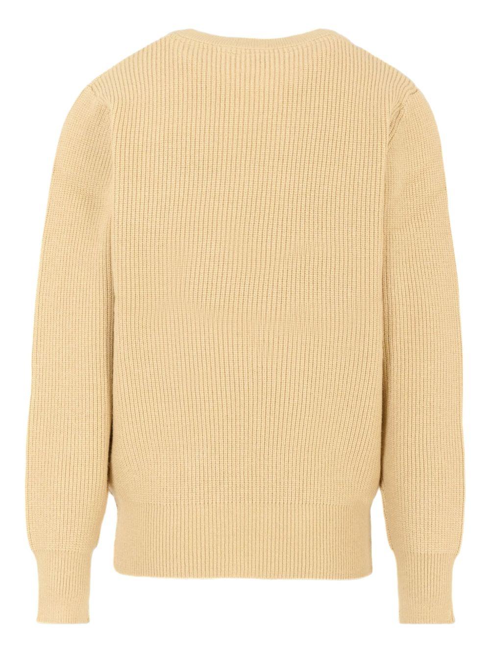 Maglione per bambino Trussardi Junior beige con decorazione sul davanti - Rubino Kids