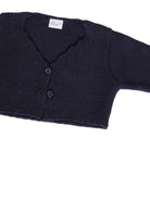 Maglione per neonata Baroni blu con scollo a V - Rubino Kids