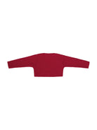 Maglione per neonata Baroni rosso con scollo a V - Rubino Kids