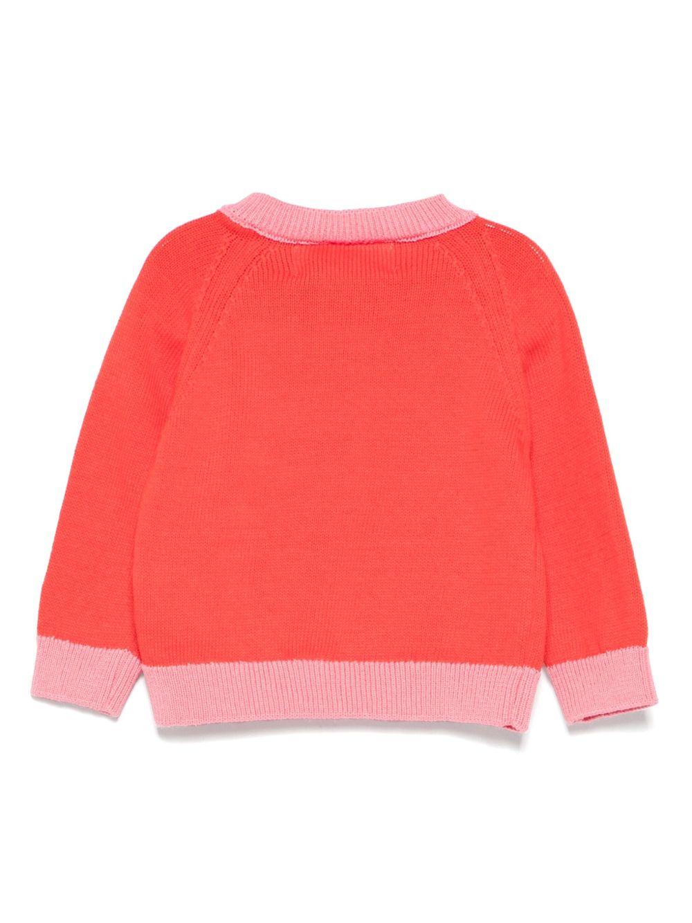 Maglione per neonata Bobo Choses multicolore con motivo cavallo a dondolo - Rubino Kids