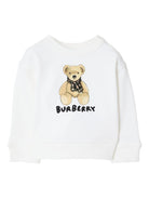 Maglione per neonata Burberry Kids bianco Thomas Bear - Rubino Kids