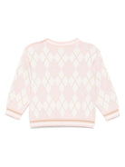 Maglione per neonata Fendi Kids rosa con ricamo - Rubino Kids