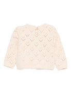 Maglione per neonata Louise Misha rosa con decorazione floreale - Rubino Kids