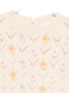 Maglione per neonata Louise Misha rosa con decorazione floreale - Rubino Kids