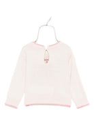 Maglione per neonata Monnalisa beige con dettaglio fiocco - Rubino Kids