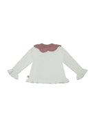 Maglione per neonata Stella McCartney Kids bianco con design a fiore - Rubino Kids