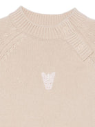 Maglione per neonati Donsje beige con ricamo unicorno - Rubino Kids