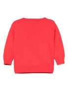 Maglione per neonati Moschino Kids rosso con logo Teddy - Rubino Kids