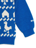 Maglione per neonato Bobo Choses blu con motivo animali da fattoria - Rubino Kids