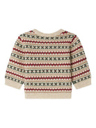 Maglione per neonato Bonpoint beige con motivo Fair Isle - Rubino Kids