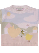 Maglione per neonato Bonpoint multicolore con pulcini ricamati - Rubino Kids