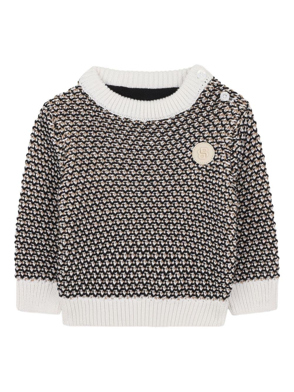 Maglione per neonato BOSS Kidswear multicolore con design chunky - Rubino Kids