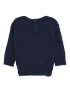 Maglione per neonato Burberry Kids blu con stampa Big Ben - Rubino Kids