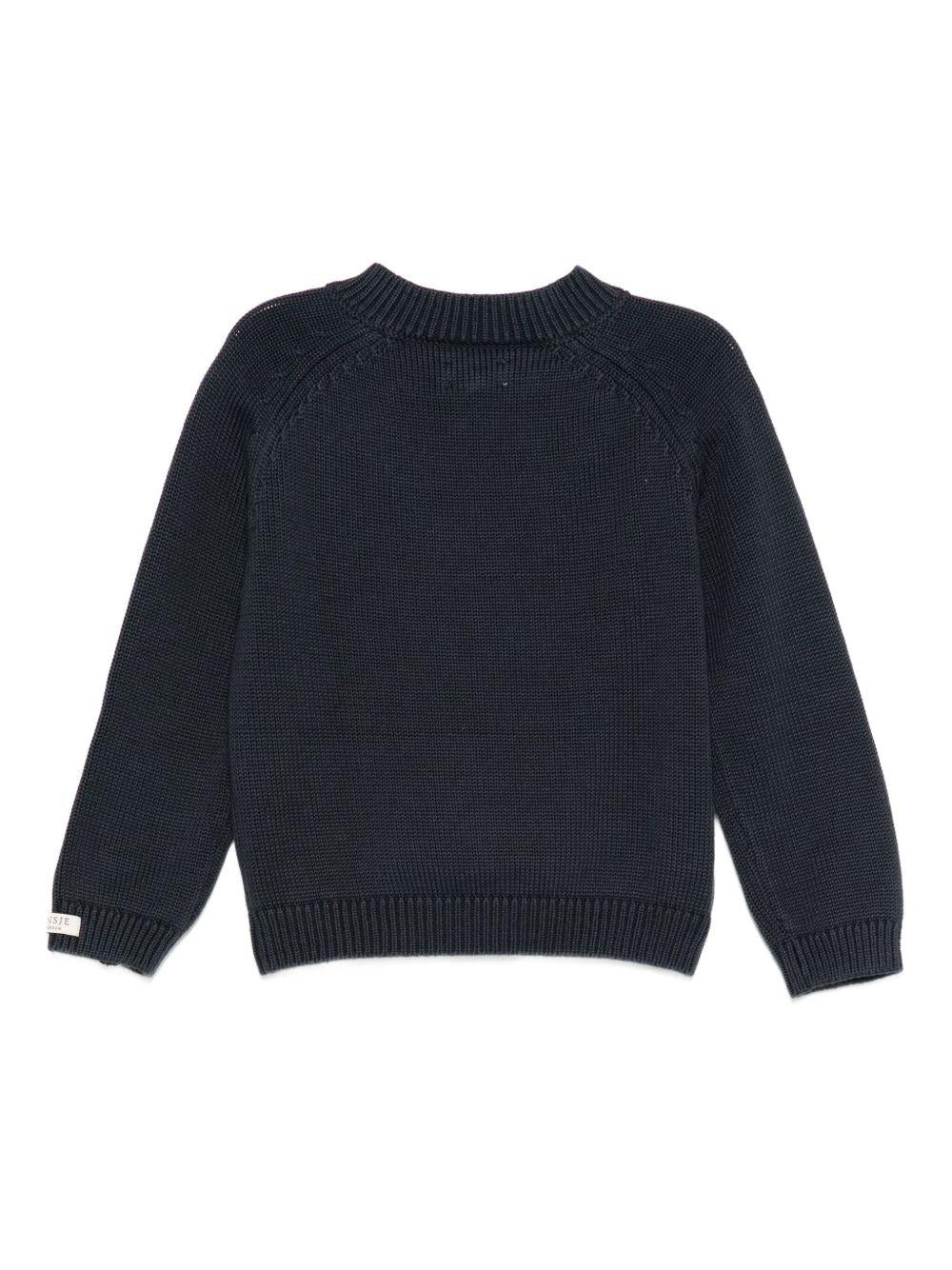 Maglione per neonato Donsje blu con ricamo koala - Rubino Kids