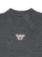 Maglione per neonato Donsje grigio con ricamo koala - Rubino Kids
