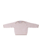 Maglione per neonato Emporio Armani Kids beige con motivo a righe - Rubino Kids