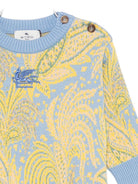 Maglione per neonato ETRO Kids azzurro con motivo Paisley - Rubino Kids