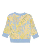 Maglione per neonato ETRO Kids azzurro con motivo Paisley - Rubino Kids