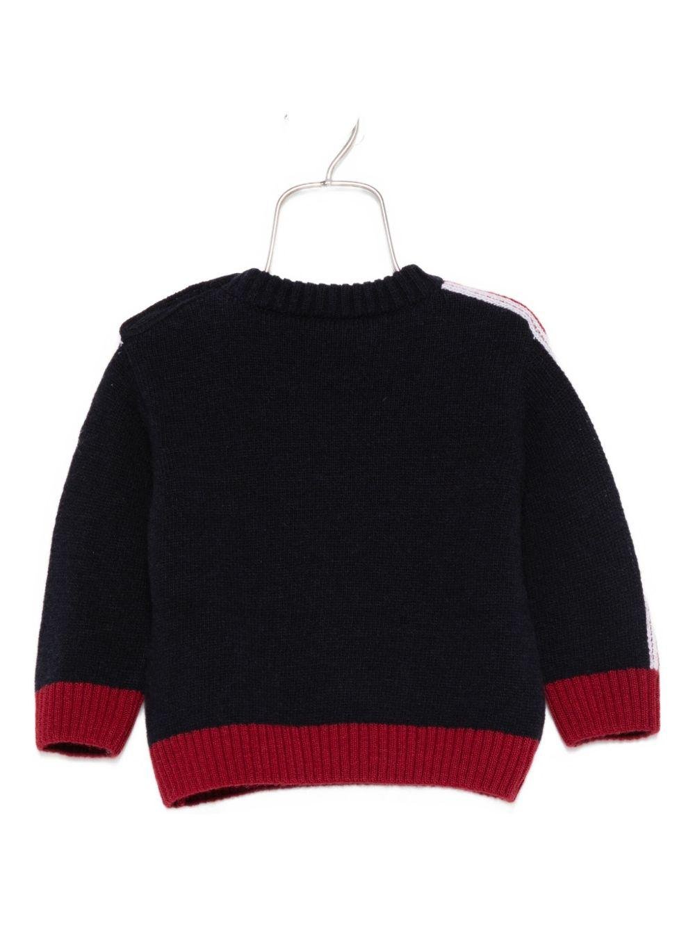 Maglione per neonato ETRO KIDS blu con motivo Pegaso - Rubino Kids