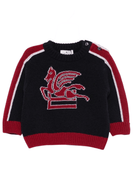 Maglione per neonato ETRO KIDS blu con motivo Pegaso - Rubino Kids
