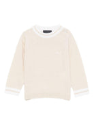 Maglione per neonato Fay Kids beige con bordo a coste - Rubino Kids