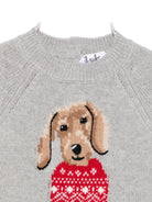 Maglione per neonato Il Gufo grigio con ricamo cagnolino - Rubino Kids