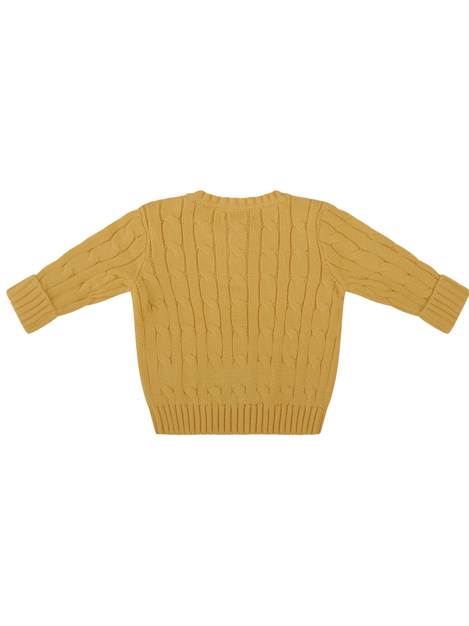 Maglione per neonato Polo Ralph Lauren Kids giallo con ricamo Polo Pony - Rubino Kids
