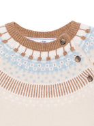 Maglione per neonato Tartine Et Chocolate beige con motivo fair isle - Rubino Kids