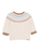 Maglione per neonato Tartine Et Chocolate beige con motivo fair isle - Rubino Kids