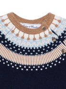 Maglione per neonato Tartine Et Chocolate blu con motivo fair isle - Rubino Kids
