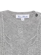 Maglione per neonato Tartine Et Chocolate grigio con maglia a trecce - Rubino Kids