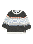 Maglione per neonato Tartine Et Chocolate grigio con motivo fair - isle - Rubino Kids