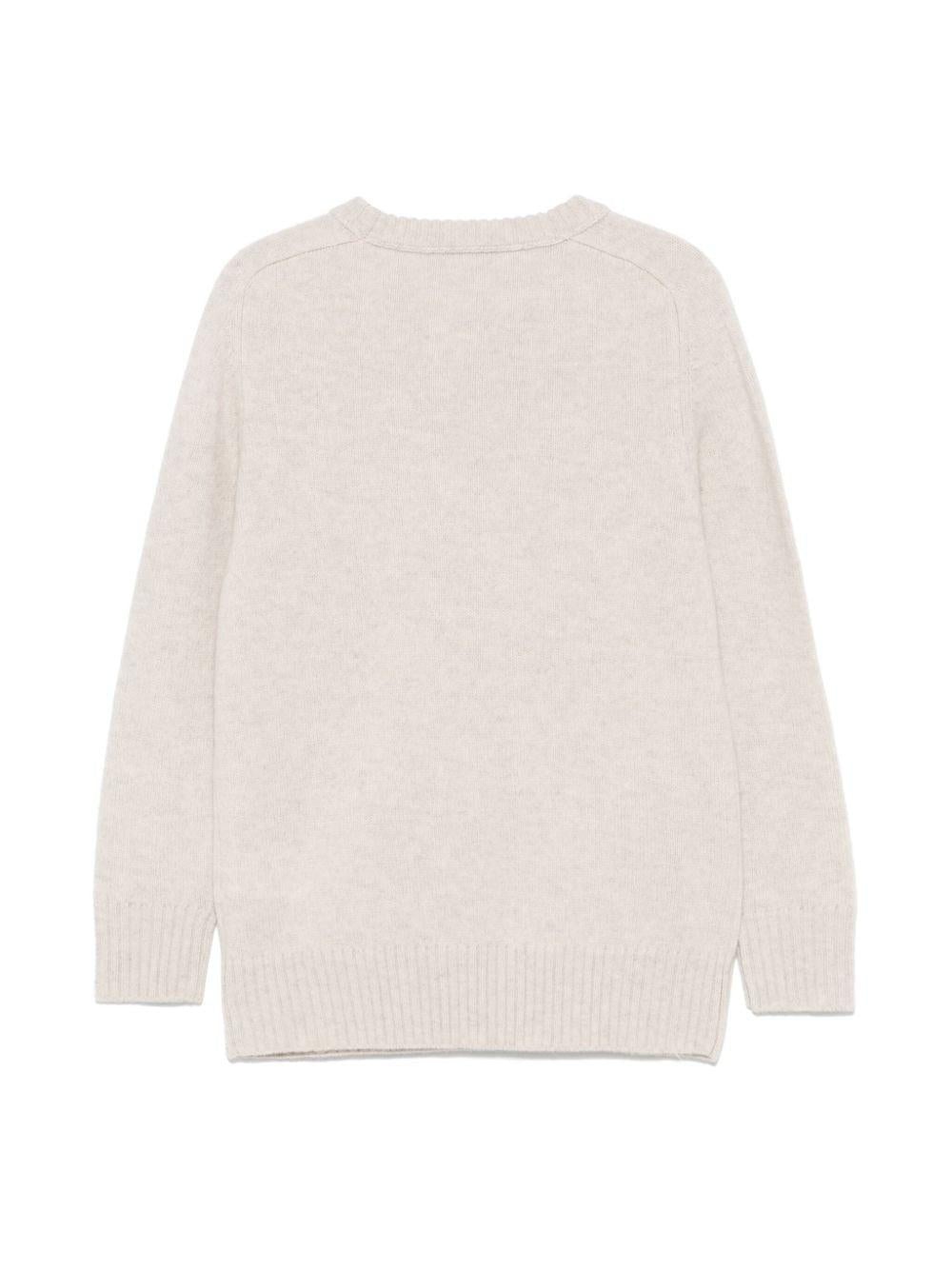 Maglione pesante per bambino Paolo Pecora Kids beige con girocollo - Rubino Kids
