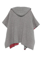 Mantella per bambina Fendi Kids grigia con cappuccio - Rubino Kids